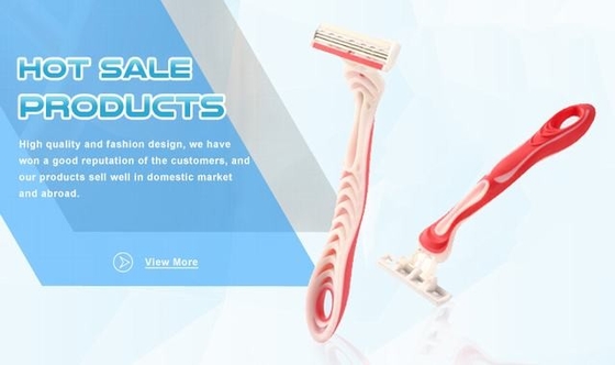 Pivoting Head Triple Blade Disposable Razor , Men'S Triple Blades Razors